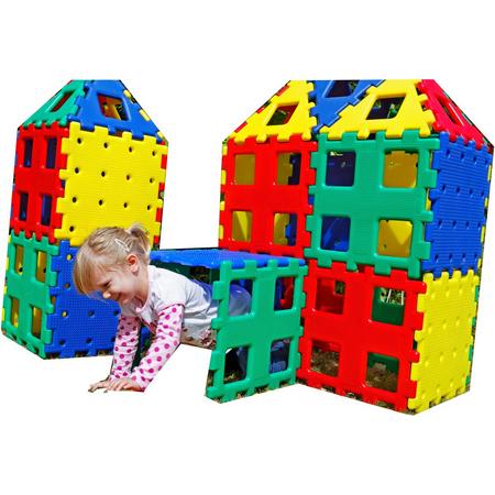Polydron - 24 delig - set 2 - speelgoed voor binnen en buiten - lichtgewicht - klikt makkelijk in elkaar - kinderopvang - basisscholen
