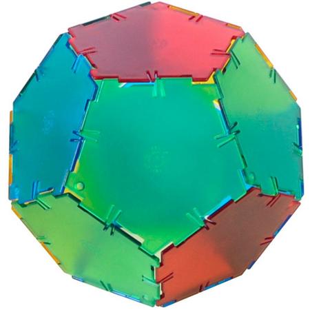 Polydron transparant - 24 vijfhoeken