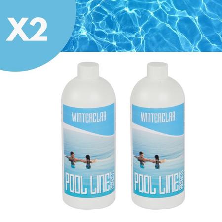 Pool Line Products - Winterclar - Winterproduct 1L - Winterklaar zwembad - Overwinteringsvloeistof zwembad -  2 Stuks