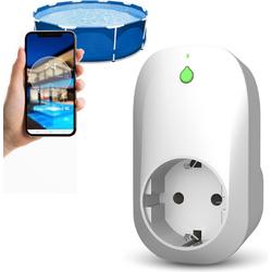 Smart Plug 16A - Automatiseer uw Zwembad verlichting, verwarming en/of onderhoud - zwembad automatisatie en domotica systeem op wifi - programmeer alles met onze WIFI Pool App - WIFIPOOL