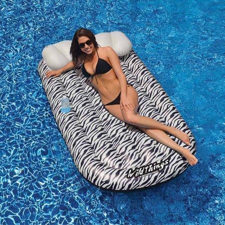 Zwembad luchtbed drijvend zebra stijl 180cm
