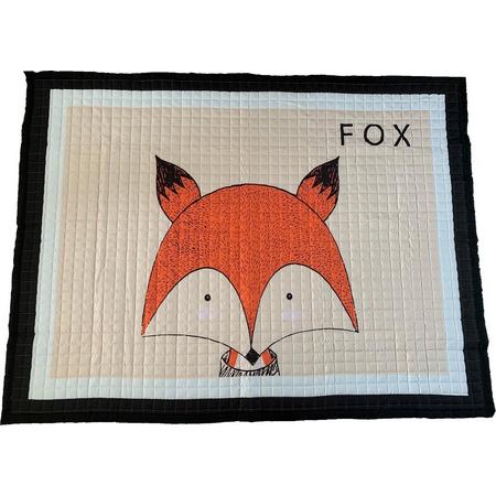 XL speelkleed anti slip fox vos 150 x 200 cm- Popjes & Zo