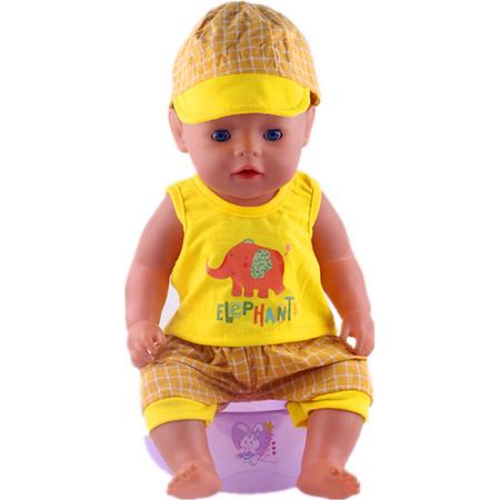 B-Merk Baby born kleertjes, geel