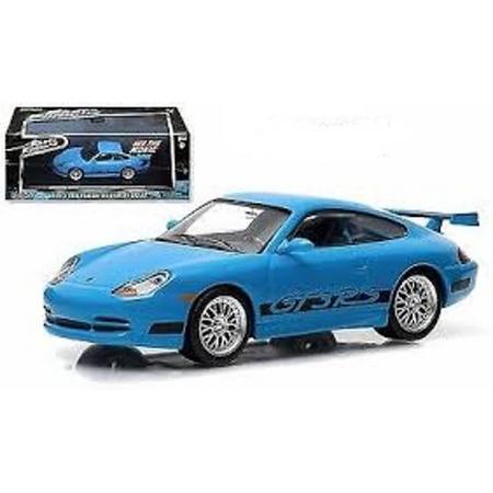 Brians Porsche 911 Carrera GT3 RS 2001 Blauw Fast and the Furious 1-43 Greenlight Collectibles