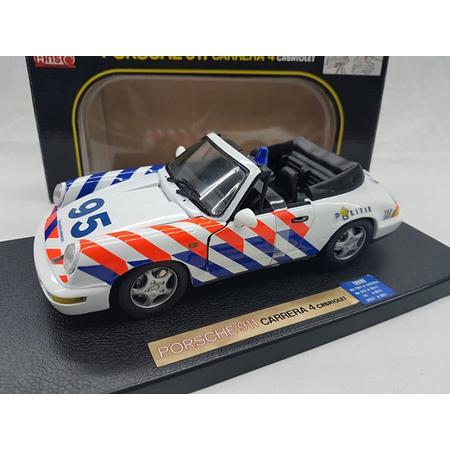 Porsche 911 Carrera 4 Cabriolet Nederlandse Politie ( Ombouw )1-18 Anson model