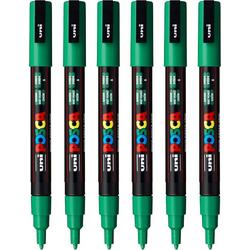 Posca Stiften PC-3M Fine Tip - verfstiften - Groen - 6 stuks