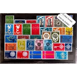 Luxe postzegel pakket (A5 formaat) - collectie van 33 verschillende postzegels van Ned.Europa  - kan als ansichtkaart in een A5 envelop. Authentiek cadeau - cadeau - geschenk