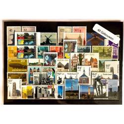 Luxe postzegel pakket (A5 formaat) - collectie van 40 verschillende postzegels van Gebouwen in Nederland - kan als ansichtkaart in een A5 envelop. Authentiek cadeau - cadeau - geschenk