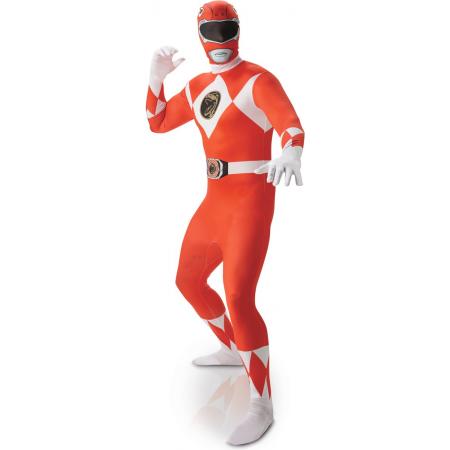 Rood Power Rangers™ kostuum voor heren - Volwassenen kostuums