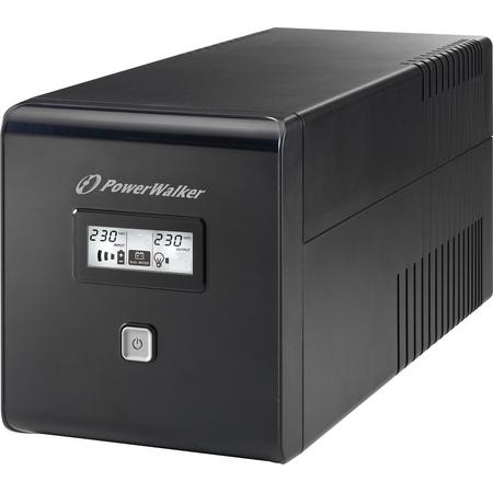 PowerWalker VI 1000 LCD FR UPS 1000 VA 4 AC-uitgang(en) Line-interactive