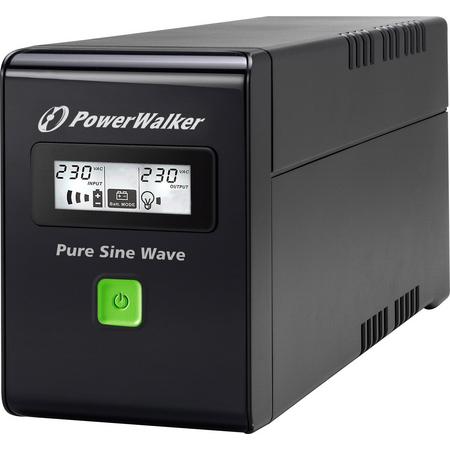PowerWalker VI 600 SW FR UPS Line-Interactive 600 VA 360 W 2 AC-uitgang(en)
