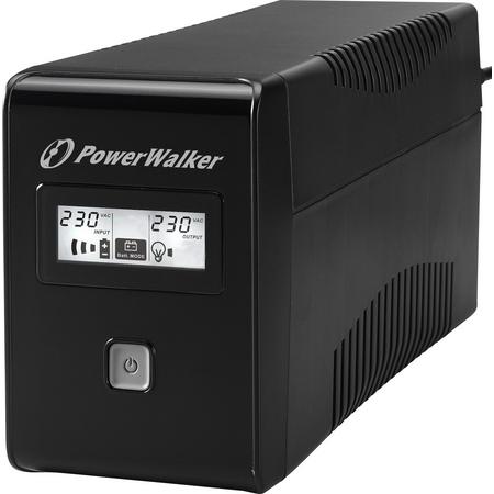 PowerWalker VI 650 LCD FR UPS 650 VA 2 AC-uitgang(en) Line-Interactive
