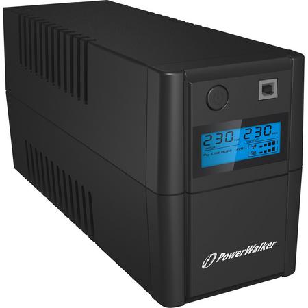 PowerWalker VI 650 SHL FR UPS 650 VA 2 AC-uitgang(en) Line-Interactive