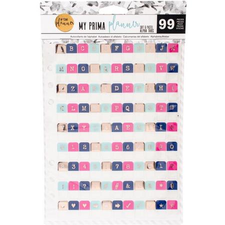 Prima Marketing - Alphabet Stickers -  Soft&Pastel - 99stuks