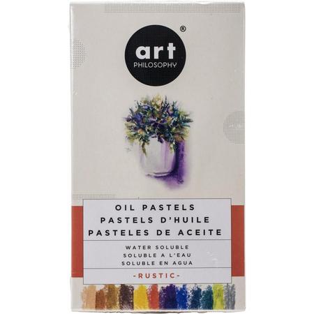 Prima Marketing - Art Philosophy  Water-oplosbare Olie pastels - Rustic - 12 stuks