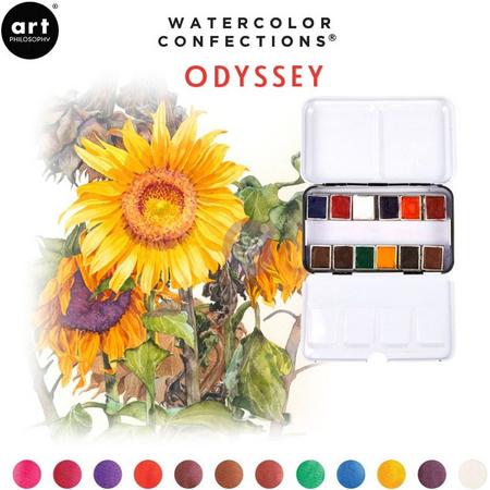 Prima Marketing Watercolor Confections Aquarelverf Odyssey - set van 12 kleuren
