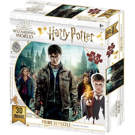 Harry Potter - Harry, Ron en Hermelien in de strijd Lensvormige Puzzel 300 stk 61x46 cm