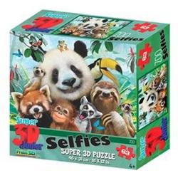 Prime3D - Puzzel - 3D - Dierentuin selfie - 63 stukjes