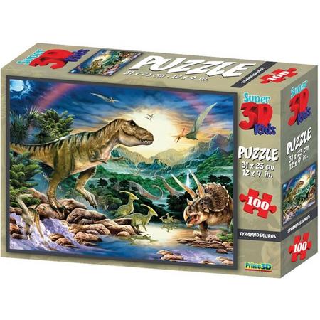 Prime3D - Puzzel - 3D - Tyrannosaurus - 100 stukjes