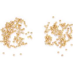 Knijpkralen, 200 stuks, goudkleurig – 2mm – DIY zelf sieraden maken – Kinderen en volwassenen
