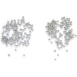 Knijpkralen, 200 stuks, zilverkleurig – 2mm – DIY zelf sieraden maken – Kinderen en volwassenen