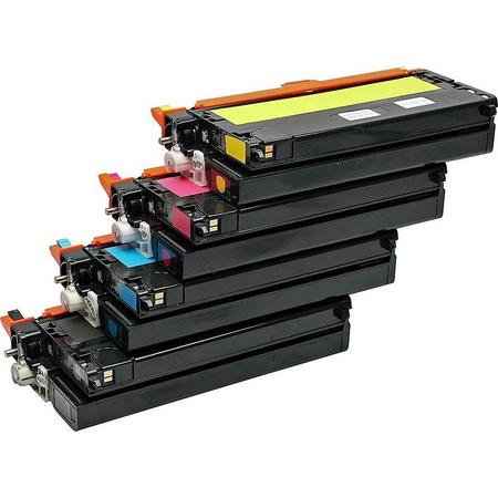 Toner cartridge / Alternatief voordeel pakket Xerox 6180 zwart, rood, geel, blauw