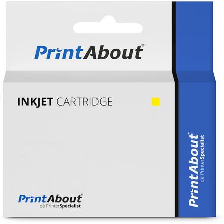 PrintAbout - Inktcartridge / Alternatief voor de Brother LC-123Y / Geel