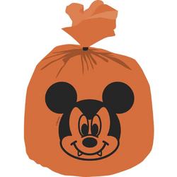   Uitdeelzakjes Mickey Halloween Oranje 30 X 25 Cm 6 Stuks