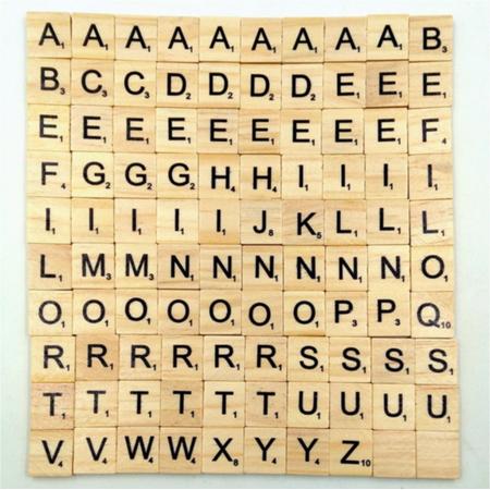 ProductGoods - Houten blokjes met letters voor scrabble