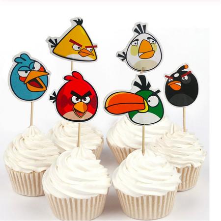 ProductsGoods - 24 x Leuke Angry Birds cocktailprikkers