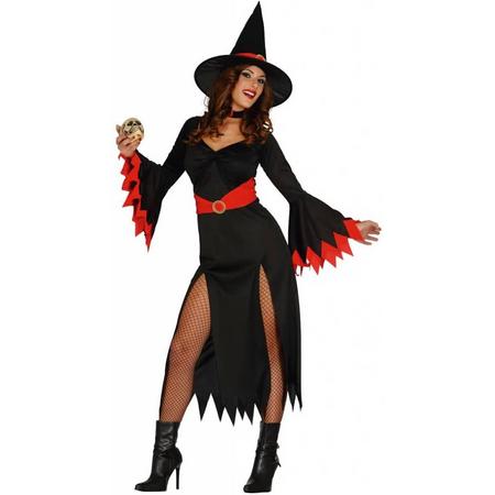Halloween Kostuum Dames Heks Rood