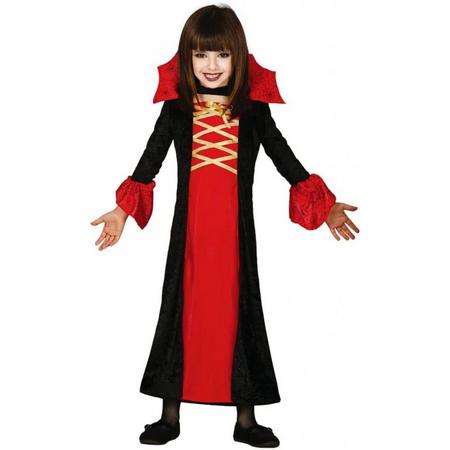 Halloween Kostuum Kind Vampier Meisje Rood