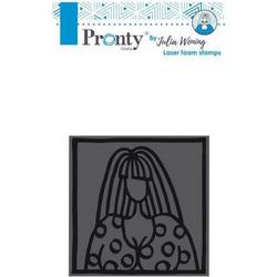 Pronty Foam stamp 85x85mm Lovely lady 494.904.002 Julia Woning