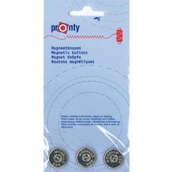 Pronty zilveren magneetknopen - 3 stuks per verpakking.
