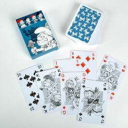 De Smurfen - speelkaarten set 55 stuks geschetst - merk : Puppy