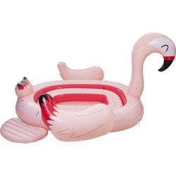 Pure4Fun Flamingo Mega Eiland Opblaasfiguur-Unisex-Roze