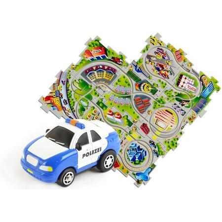 Puzzle Pilot - puzzel politie set met auto