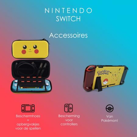Nintedo Switch Accessoires – Nintendo Switch Case – Nintendo Switch Hoes – Pikachu