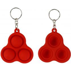 Simple Dimple - Fidget toy – Nieuwe Modellen - Bekend van TikTok - Driehoek - Rood