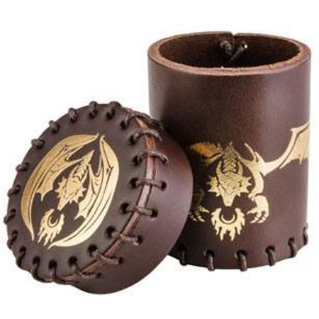 Flying Dragon Dice Cup brown & golden