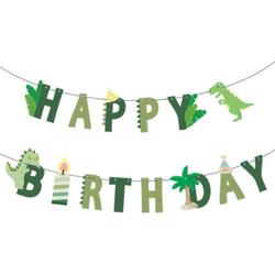 Happy Birthday Slinger Dino Verjaardag Versiering Feest Versiering Kinderfeestje Happy Birthday Decoratie