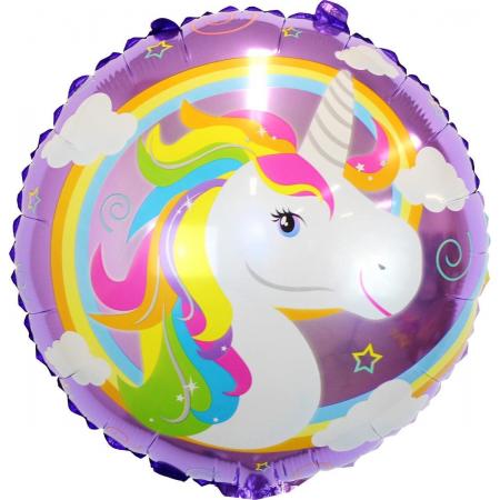 Unicorn Ballonnen Verjaardag Versiering Eenhoorn Decoratie Feest Versiering Helium ballonnen - 40 Cm Met Rietje – 1 Stuks