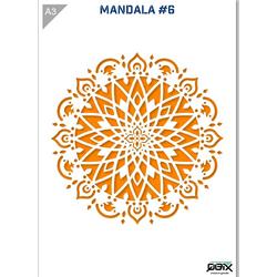 Mandala Sjabloon Kunststof A3 42 x 29,7 cm - Diameter Mandala is 25 cm