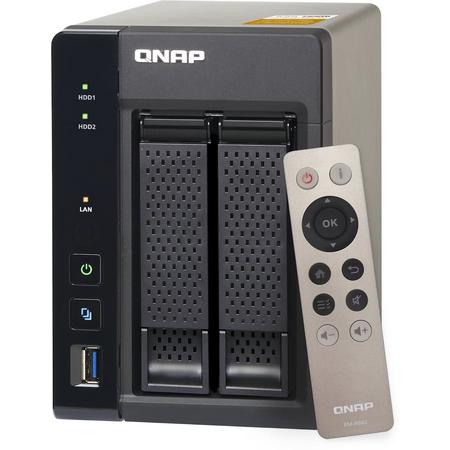 QNAP TS-253A - NAS - 4GB - 0TB - Zwart