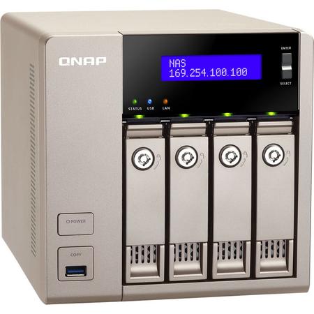 Qnap TVS-463 (4GB RAM) - NAS - 0TB - Zilver