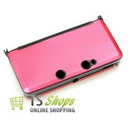 Case Aluminium Rood Roze voor Nintendo 3DS
