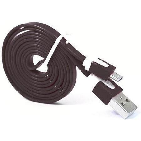 Micro USB Kabel Datacable 1 meter Universeel Black Zwart