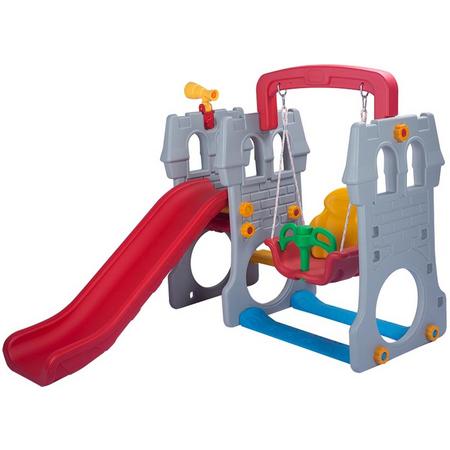 Food grade plastic  garden slide & swing set for children for indoor and outdoor