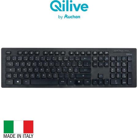 Qilive Q.8940 toetsenbord RF Draadloos Italiaans Zwart