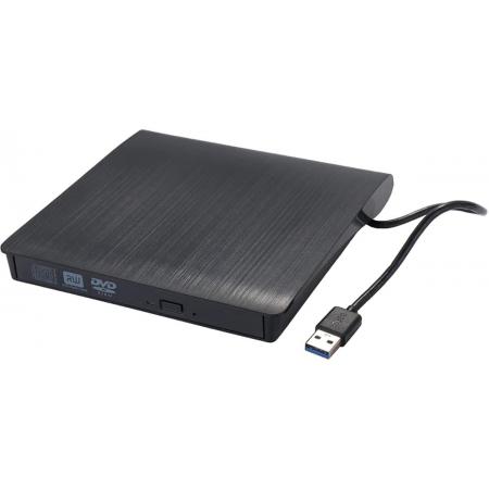 Externe CD/DVD Speler - USB 3.0 - CD-Rom Disk Lezer & Brander - USB DVD speler - Externe DVD brander - Plug & Play - Geschikt Voor Windows, Linus & Mac